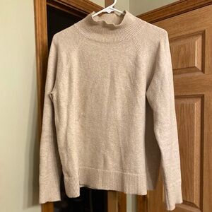 LOFT Beige Mockneck Sweater